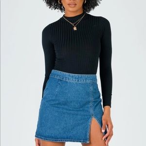 Lola denim mini skirt